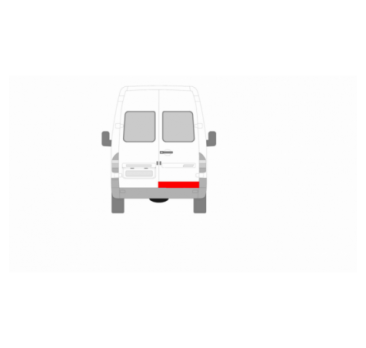 ZADNÉ DVERE /PRAVÁ KLAPKA STREDNÁ /20 CM/ MERCEDES SPRINTER 95-00 LT 96-05