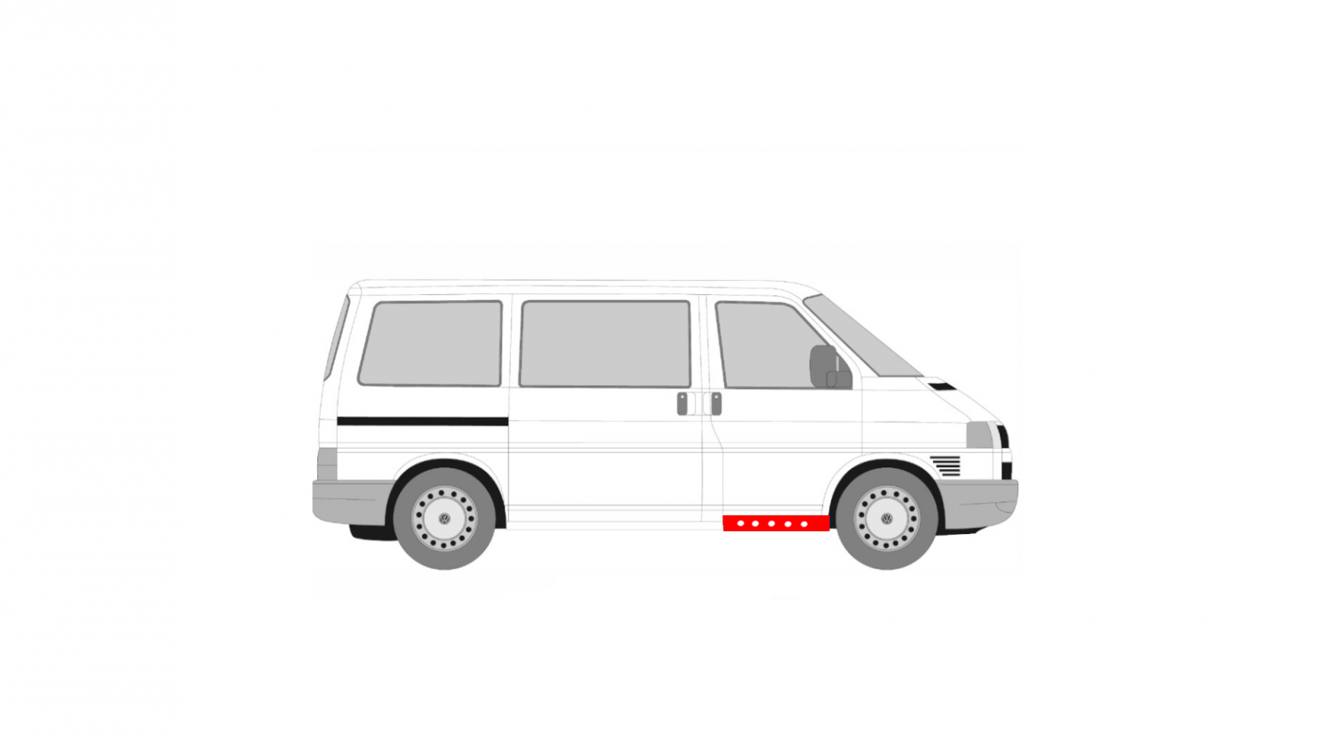FRONT DOOR INNER LEFT/RIGHT VOLKSWAGEN TRANSPORTER T4 90-03, CARAVELLE T4 90-03 FRONT DOOR INNER LEFT/RIGHT VOLKSWAGEN TRANSPORTER T4 90-03, CARAVELLE T4 90-03