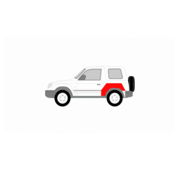 MITSUBISHI PAJERO 91-01 3 UȘI CAPAC ARIPA SPATE STÂNGA