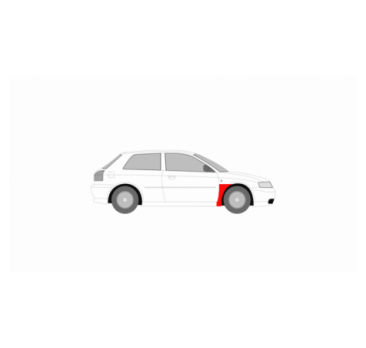 Front fender repair kit RIGHT /rear/ AUDI A3 96-99, 00-03