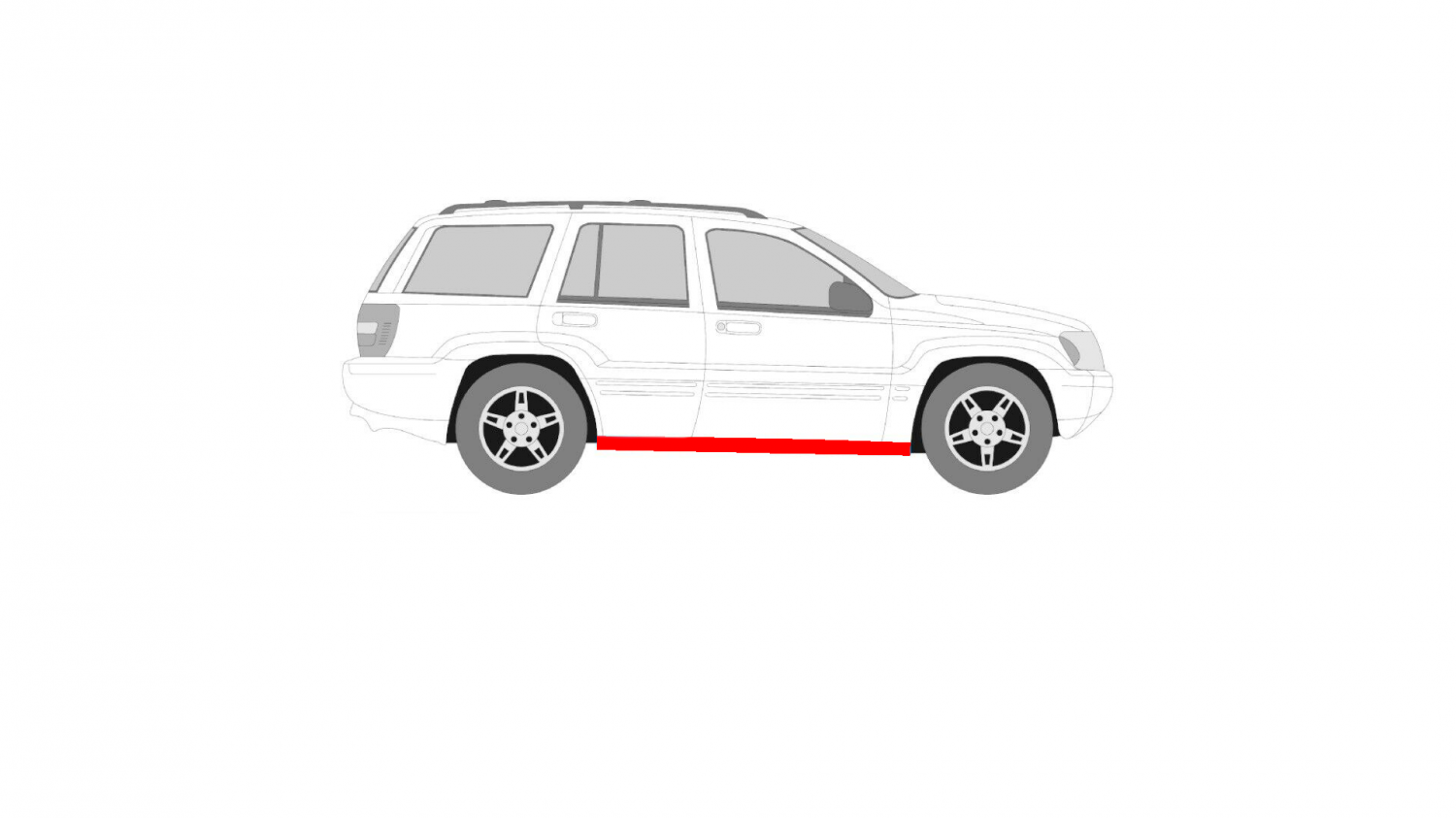 PRÓG / REPERATURKA PROGU JEEP GRAND CHEROKEE 99-04