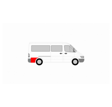 Rear fender repair kit RIGHT behind the side recess MERCEDES SPRINTER 95-06