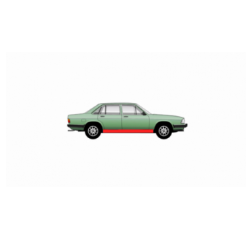 Door sill repair kit LE/PR AUDI 100 C2 76-82