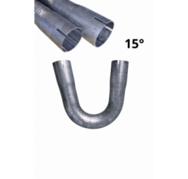 Dwustronnie roztłoczone kolano rura stalowa fi 35 mm 15 stopni