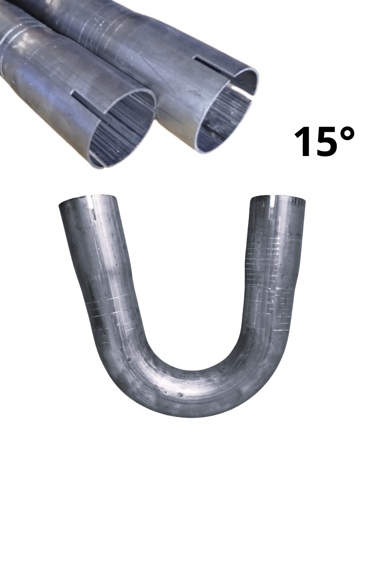 Cot dublu pentru țeavă de oțel expandată, 43 mm, 15 grade Cot dublu pentru țeavă de oțel expandată, 43 mm, 15 grade