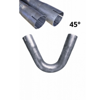 Obojstranné roztiahnuté oceľové potrubné koleno, 40 mm, 45 stupňov