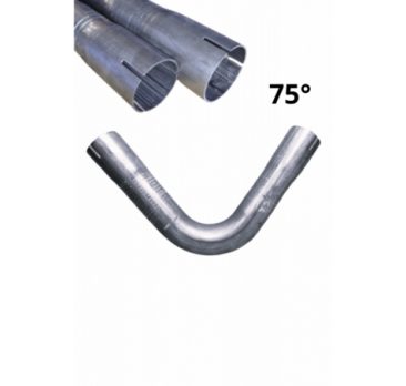 Dwustronnie roztłoczone kolano rura stalowa fi 38 mm 75 stopni