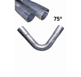 Dwustronnie roztłoczone kolano rura stalowa fi 43 mm 75 stopni