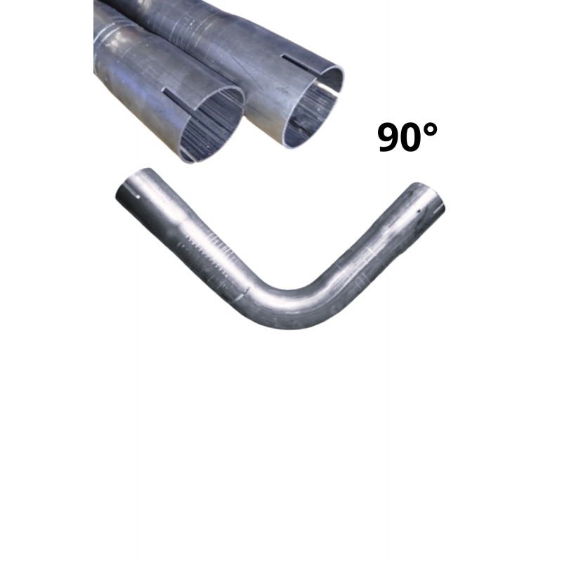 Double-sided expanded steel pipe elbow, 35 mm, 90 degrees