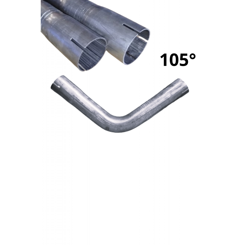 Dwustronnie roztłoczone kolano rura stalowa fi 40 mm 105 stopni