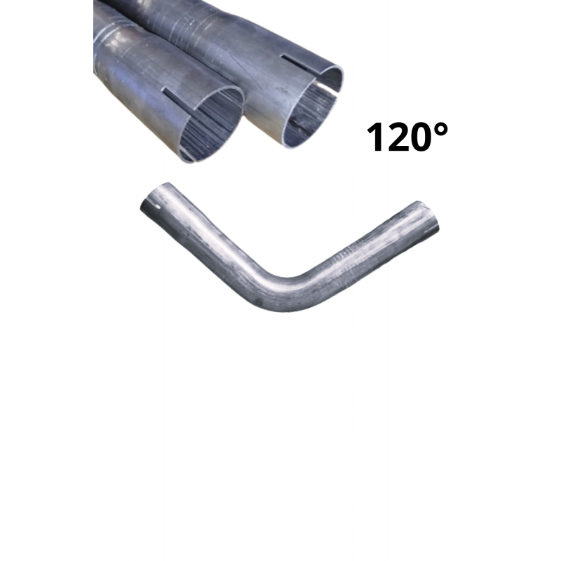 Dwustronnie roztłoczone kolano rura stalowa fi 38 mm 120 stopni