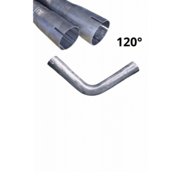 Dwustronnie roztłoczone kolano rura stalowa fi 45 mm 120 stopni