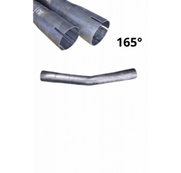 Kétoldalas expandált acélcső könyök, 38 mm, 165 fok