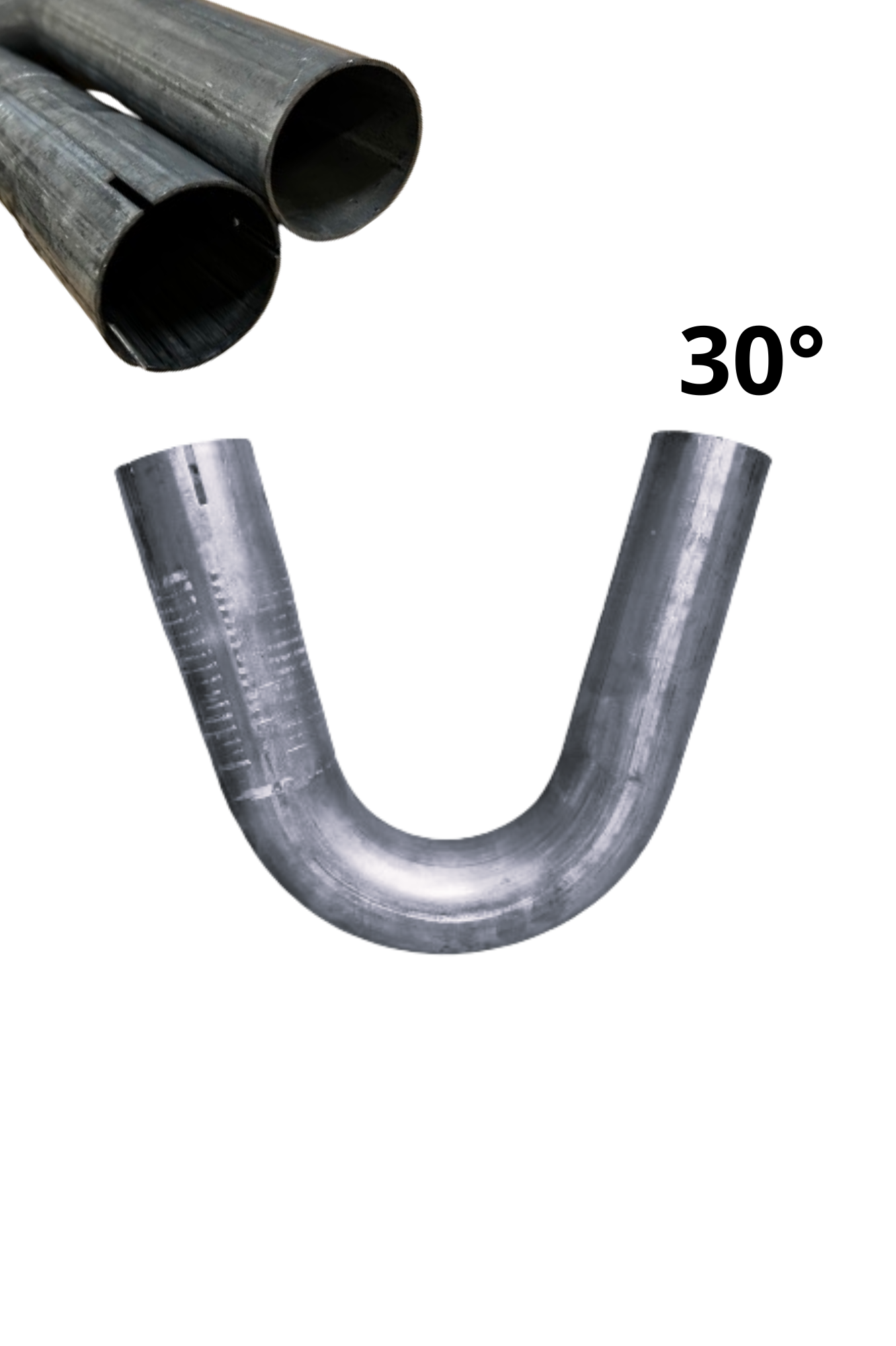 Egyoldalas expandált acélcső könyök, Ø 40 mm, 30 fok Egyoldalas expandált acélcső könyök, Ø 40 mm, 30 fok