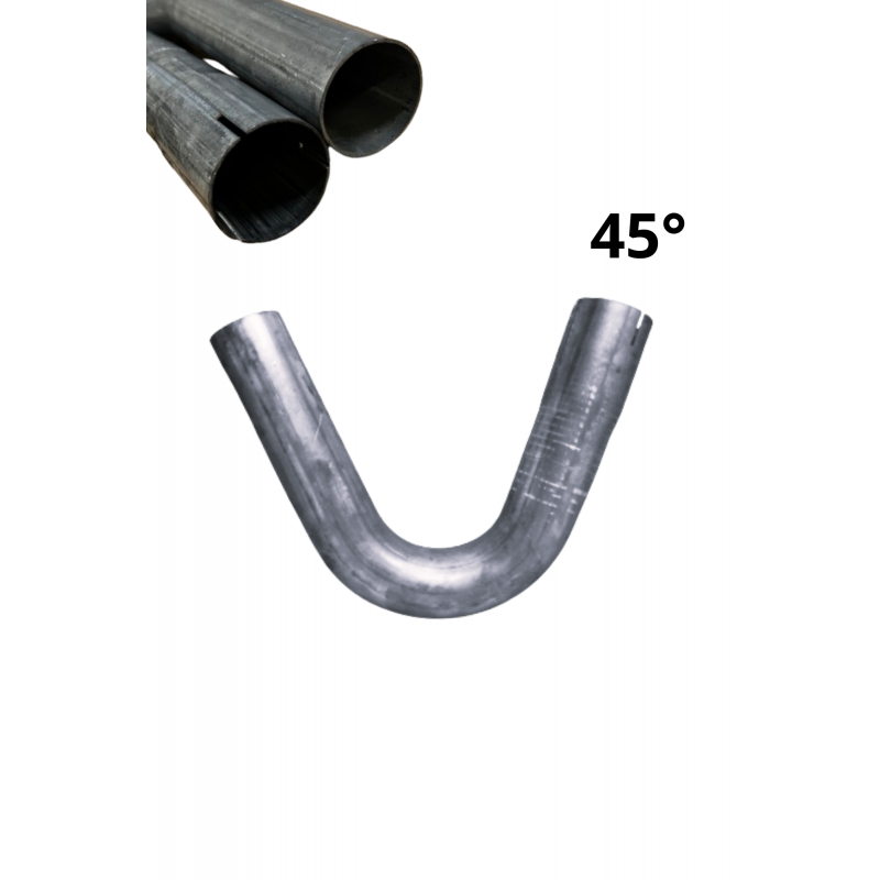 Egyoldalas expandált acélcső könyök, Ø 35 mm, 45 fok