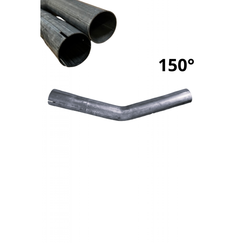 One-sided expanded steel pipe elbow, 50mm, 150 degrees