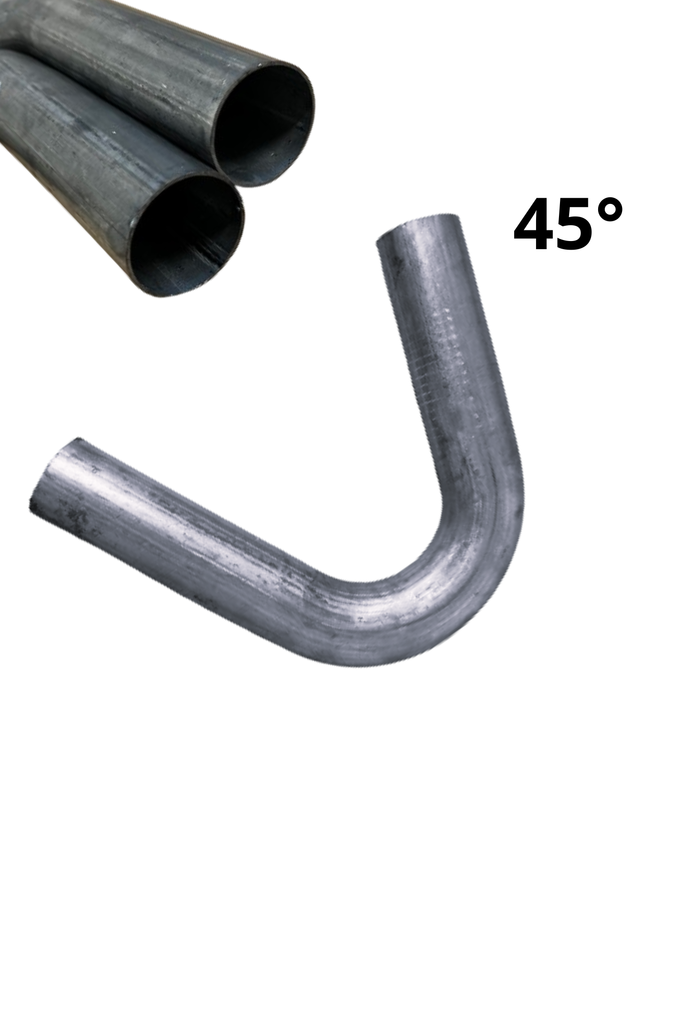 Univerzális acélcső könyök, 43 átmérő, 45 fok