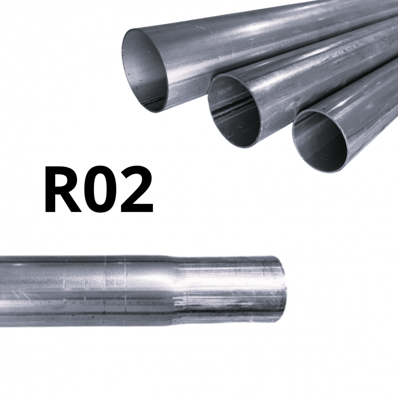 Steel pipe, narrowed on one side, diameter 40mm, section 1.5m / 150cm