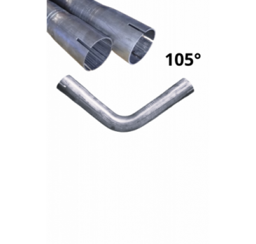 Dwustronnie roztłoczone kolano rura stalowa fi 40 mm 105 stopni