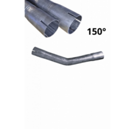 Kétoldalas expandált acélcső könyök, 38 mm, 150 fok