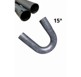 One-sided expanded steel pipe elbow, 48mm, 15 degrees