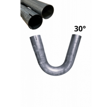 One-sided expanded steel pipe elbow, 38mm, 30 degrees