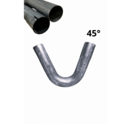 One-sided expanded steel pipe elbow, Ø 35mm, 45 degrees