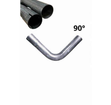 One-sided expanded steel pipe elbow, 35mm, 90 degrees
