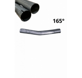 One-sided expanded steel pipe elbow, 45mm, 165 degrees