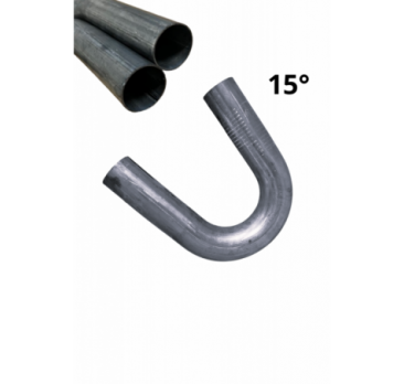 Universal elbow, steel pipe, diameter 38, 15 degrees