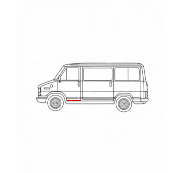 FRONT DOOR GUARD FIAT DUCATO 81-94 LEFT