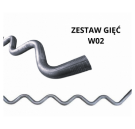 Wężownica zestaw gięć kolano uniwersalne 90 stopni rura stalowa fi 48