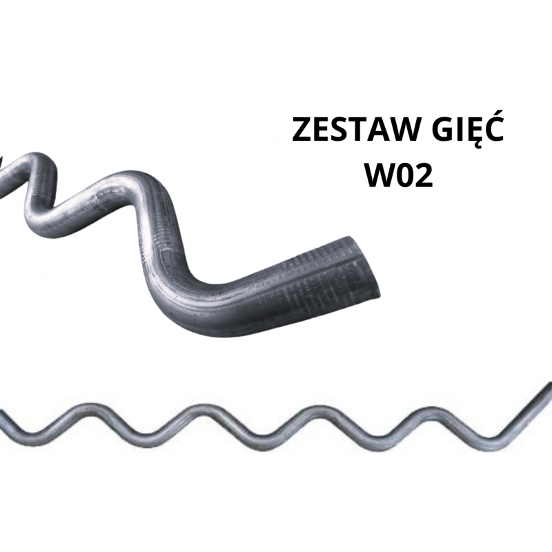 Coil bend set, universal elbow 90 degrees, steel pipe Ø 50