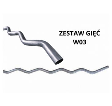 Wężownica zestaw gięć kolano uniwersalne 45 stopni rura stalowa fi 35