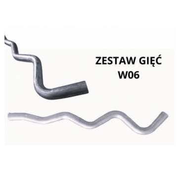 Coil set of 6 bends, elbow 15, 30, 45, 60, 75, 90, steel pipe Ø 38