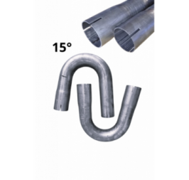 Niestandardowe kolano roztłoczone rura stalowa fi 40mm 15 stopni