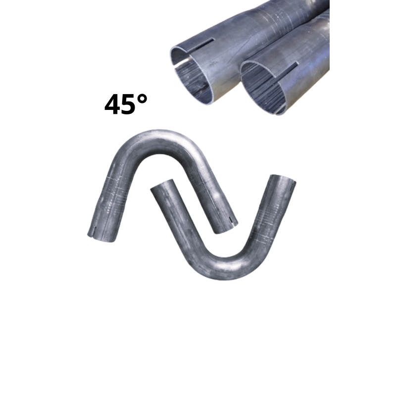 Custom expanded steel pipe elbow 35mm 45 degrees