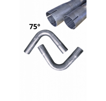 Custom flared steel pipe elbow 43mm 75 degrees