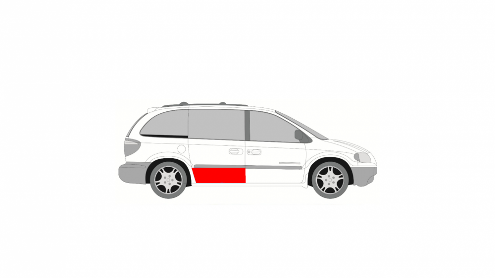 CHRYSLER VOYAGER 00-08 JOBB OLDALI AJTÓ JAVÍTÓKÉSZLET