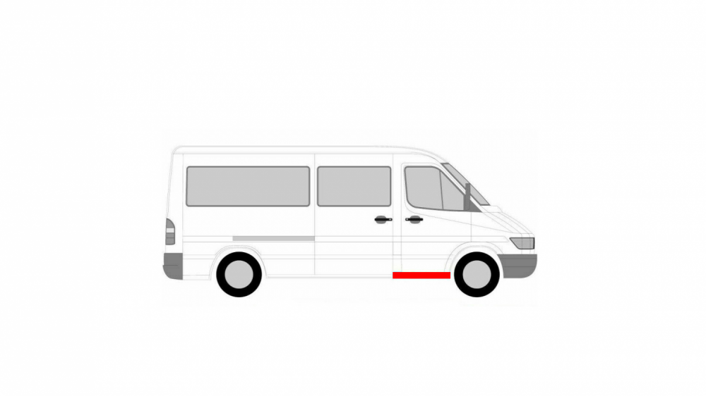 MERCEDES SPRINTER 95-06 RIGHT STEERING STEP REINFORCEMENT