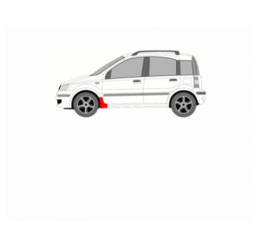 FIAT PANDA 03-12 FRONT RIGHT FENDER REPAIR KIT