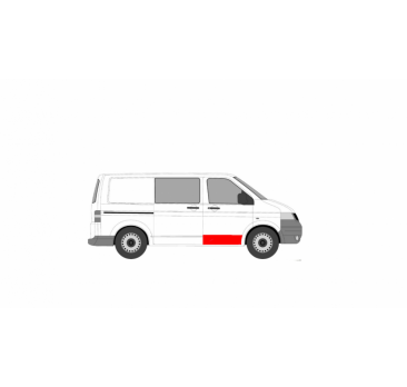 Reperaturka poszycia drzwi przednich prawych VOLKSWAGEN T5