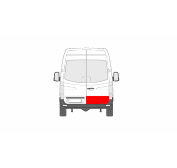 VOLKSWAGEN CRAFTER 05-17 JOBB HÁTSÓ AJTÓKÁRPIT