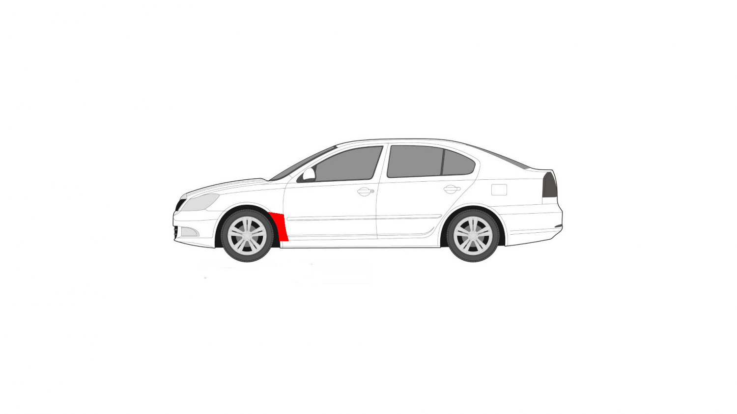 SKODA OCTAVIA II 04-13 PRAVÝ PREDNÝ BLATNÍK