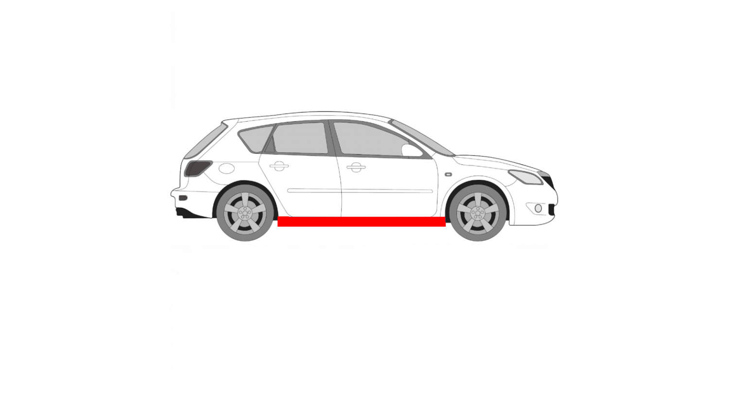 MAZDA 3 03-09 PRAH / OPRAVA PRAHOV