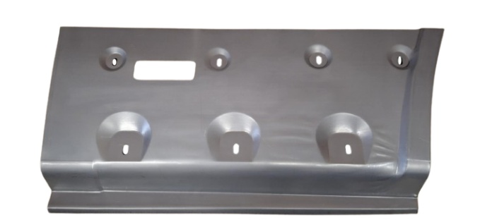 FIAT DUCATO 2006– RIGHT rear fender repair kit behind wheel arch extra long with holes for strip, with holes for