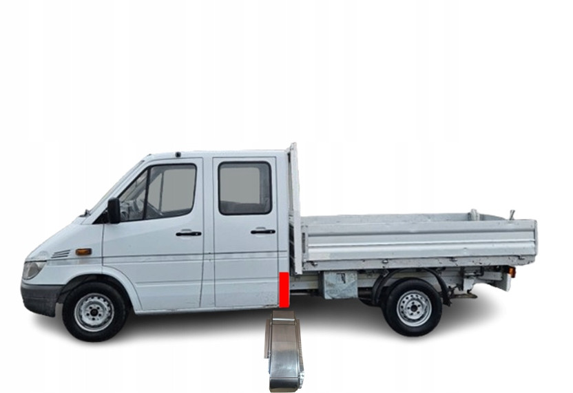 MERCEDES SPRINTER 1995 - 2006 Naroże tylne kabiny dubel kabina (doka) LEWE