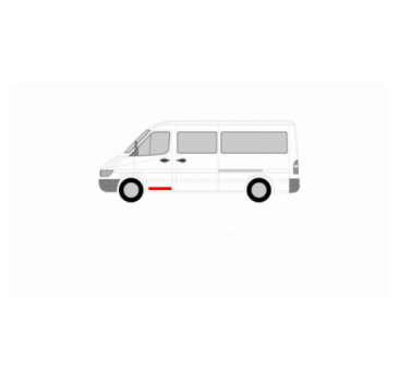 ĽAVÝ PREDNÝ ZÁCHRANNÝ OCHRANNÝ KRÍDEL MERCEDES SPRINTER 95-00, LT 96-05