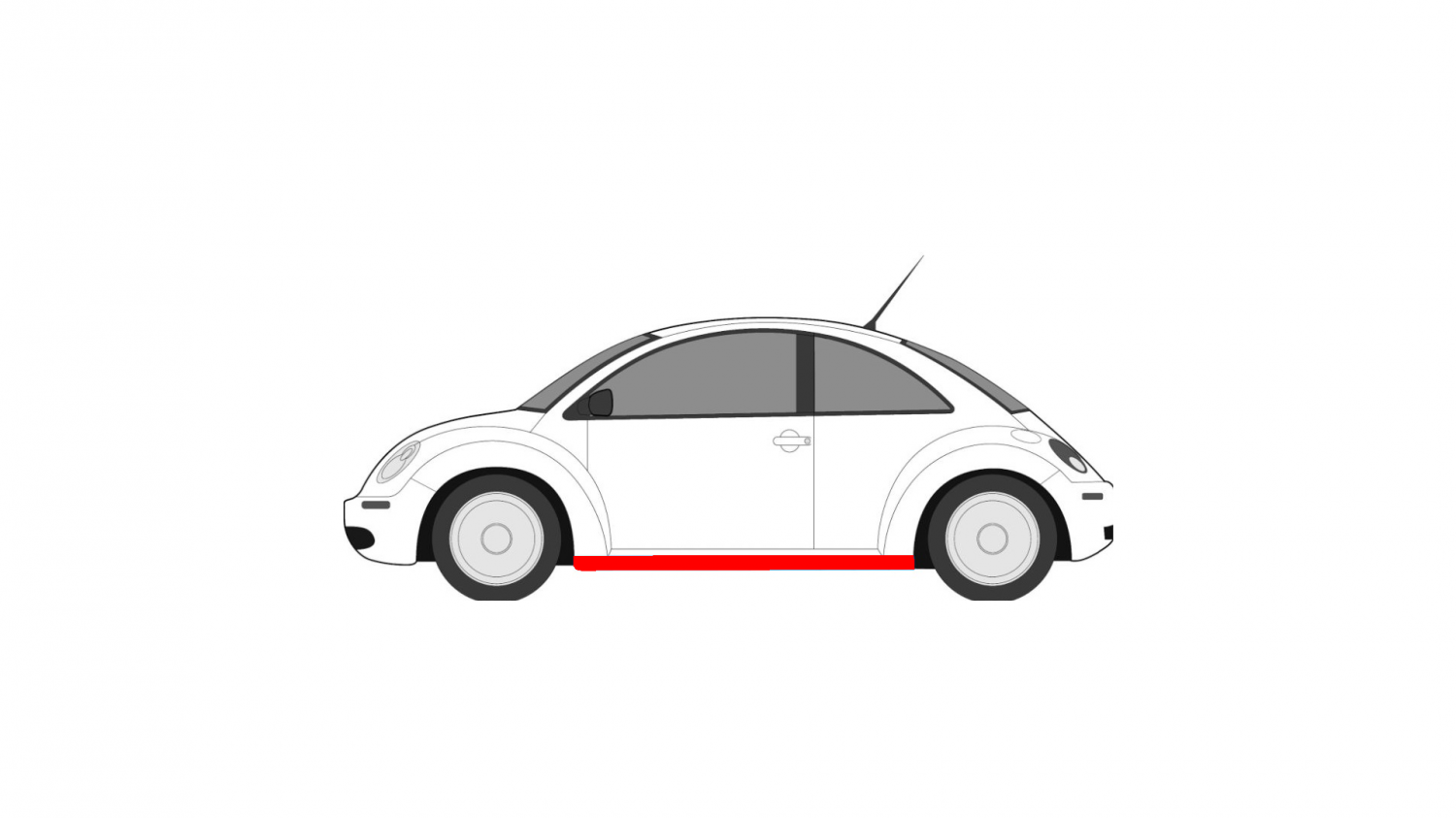 KIT REPARAȚIE PRAG UȘĂ DREAPTA VW BEETLE 98-10 KIT REPARAȚIE PRAG UȘĂ DREAPTA VW BEETLE 98-10