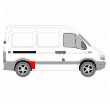 RENAULT MASTER 98-10 JOBB OLDALI LÖKHÁRÍTÓ ELSŐ SÁRVÉDŐ